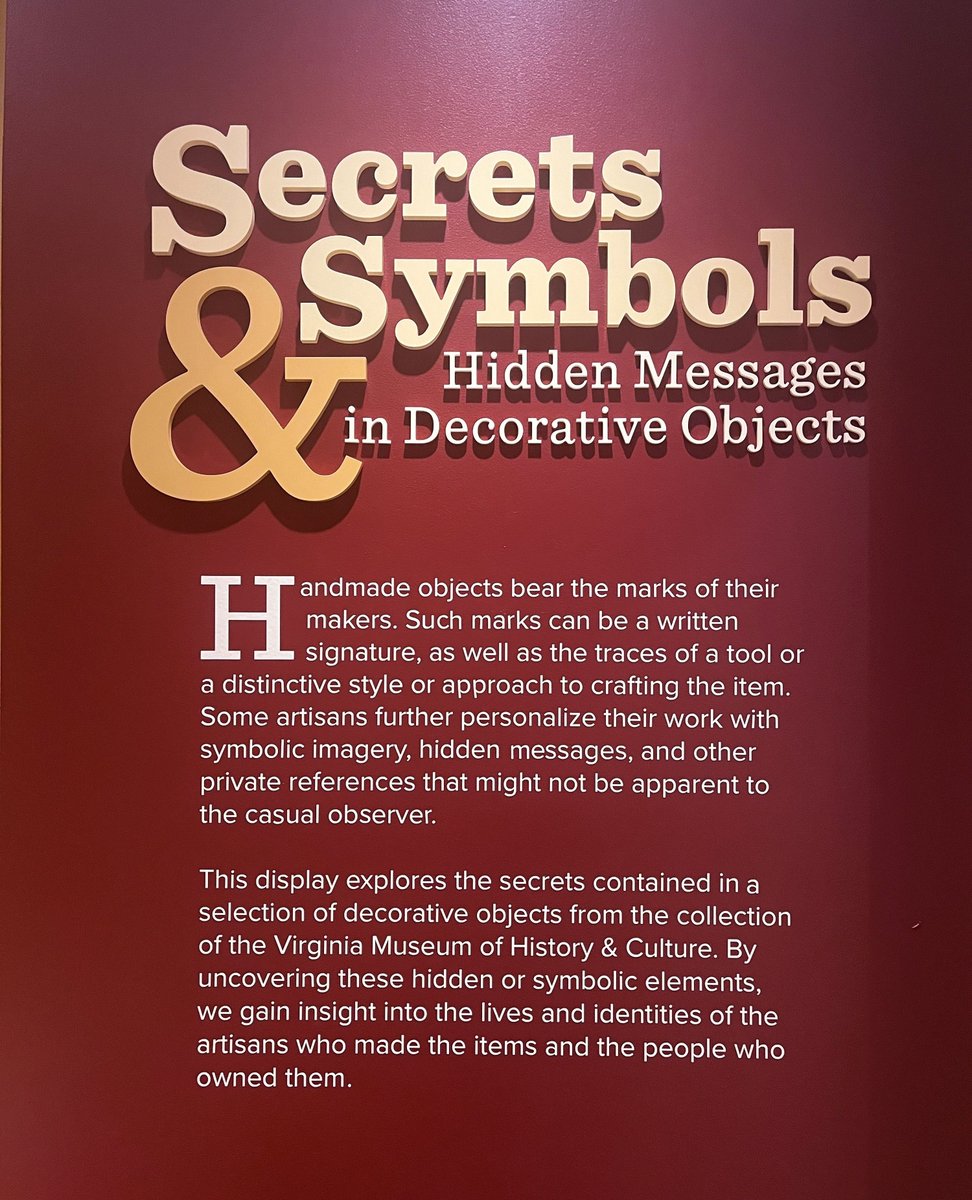New Year, New Exhibit! Come check out our newest exhibition, "Secrets &amp; Symbols"