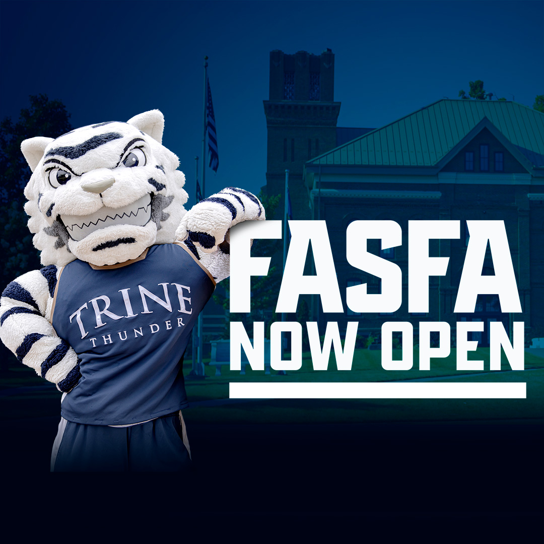 📢 Attention students! The FAFSA for 2024-25 academic year is now live. Visit studentaid.gov to file online and add Trine (code 001839). Complete and be admitted by March 1, 2024 to be eligible for the $500 Tuition Incentive Grant (TIG). Questions? Call 260.665.4100.