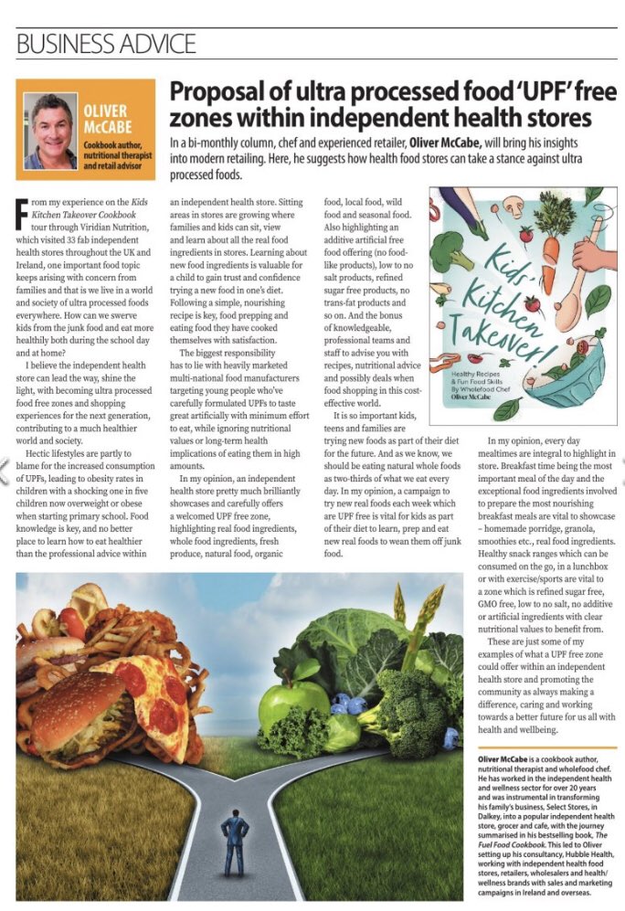 OlMcCabe's tweet photo. 2024 is the year independent #healthfood stores can be represented as an ‘ultra processed food free zone’ or #UPFfree zones in-store. Making a difference, caring for the #nextgeneration promoting & working towards a #betterfuture with best of health & wellbeing. 👍 @HFBmagazine https://t.co/ikfR5PyNv4