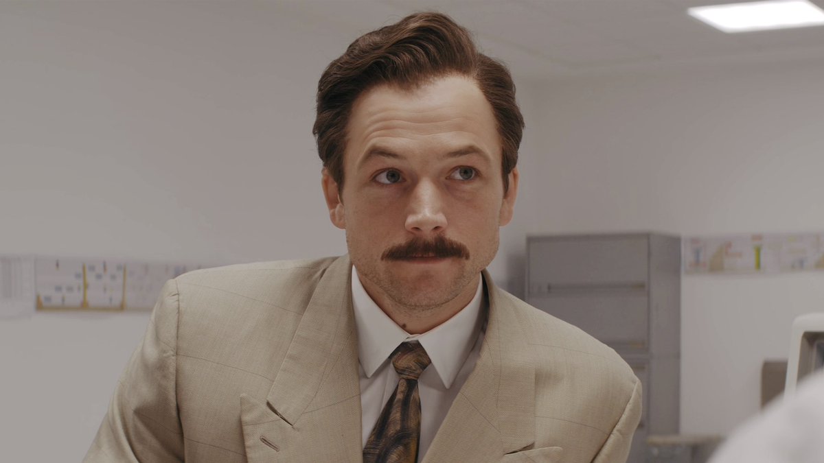 taron egerton as henk rogers in tetris (2023)