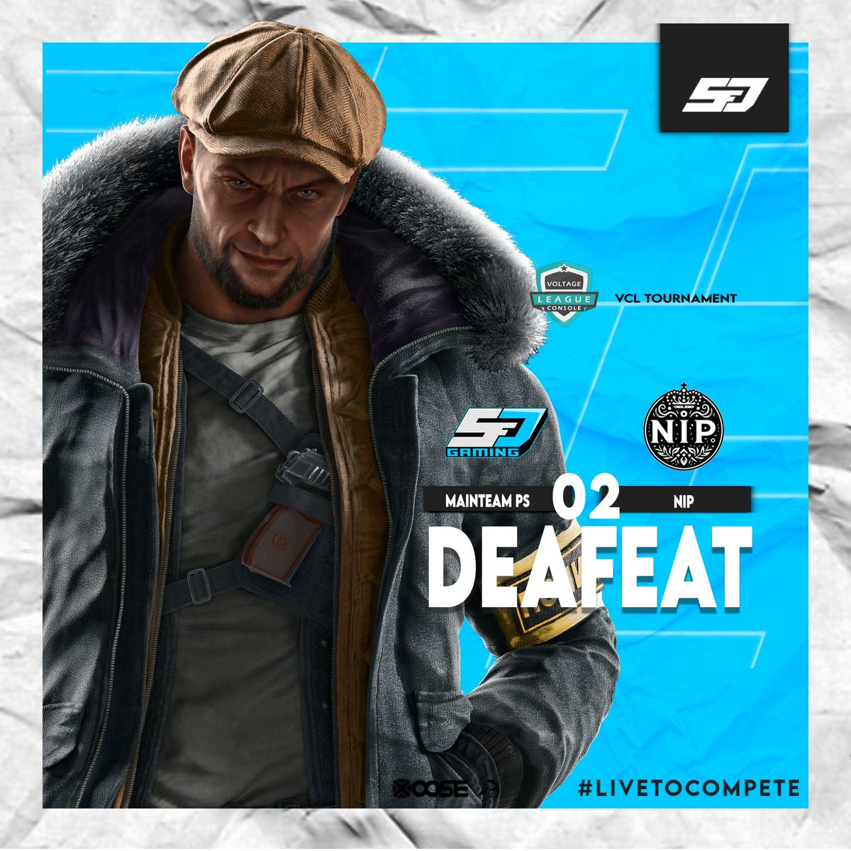 🔵Niederlage⚪️

Heute Abend musste sich unser MainTeam mit einem 0:2 Niederlage gegen #NIP geschlagen geben.
Somit gab es in der Voltage Console Laegue die erste Niederlage für uns.