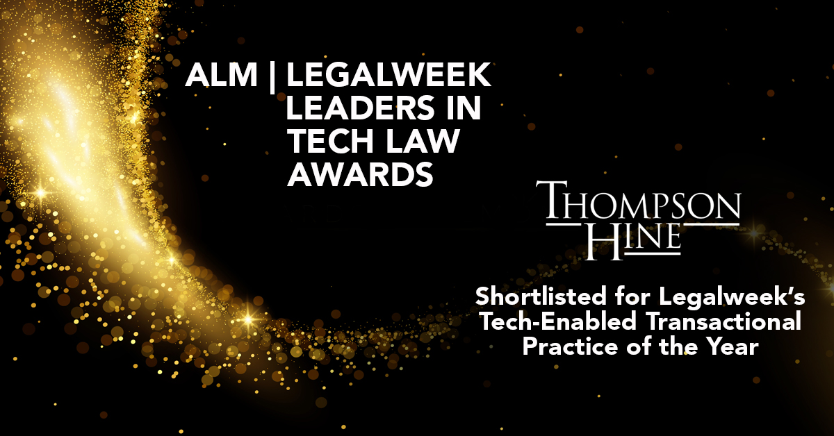 We are proud to be shortlisted by ALM’s #Legalweek24 awards, which recognize achievements in innovation over the past year.

Read full press release here ➡ bit.ly/3S2pkGK

#ESOP #InnovationInLaw #ThompsonHine @Litera @KiraSystems @lawdotcom