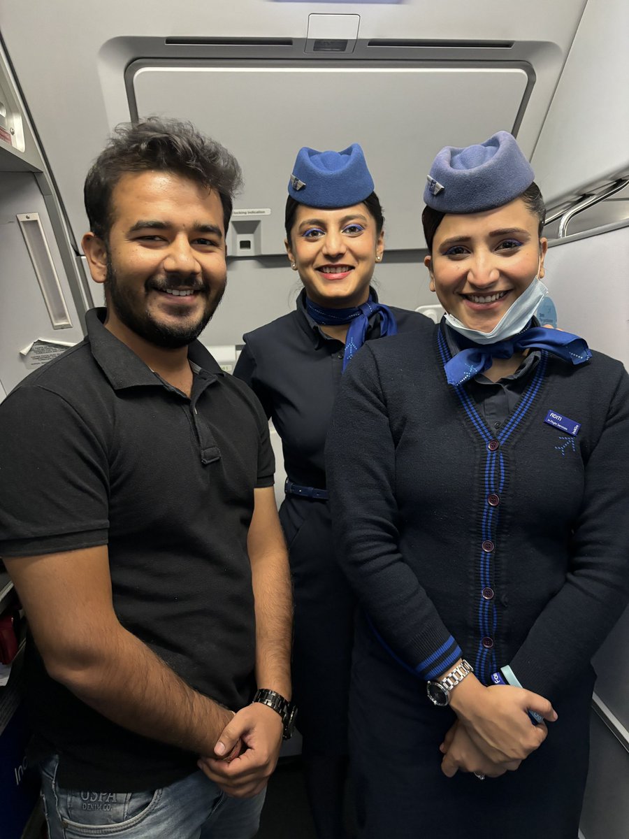 adityapardesi's tweet photo. Hats off to @IndiGo6E for Flight 6E 5268 JAI to BOM! Exceptional comfort and incredible hospitality. Special shoutout to Ms. Ojaswini & Ms. Aditi from the cabin crew for their outstanding service. π #FlyingInStyle #IndiGo βοΈ https://t.co/x7GdeVzJ4s