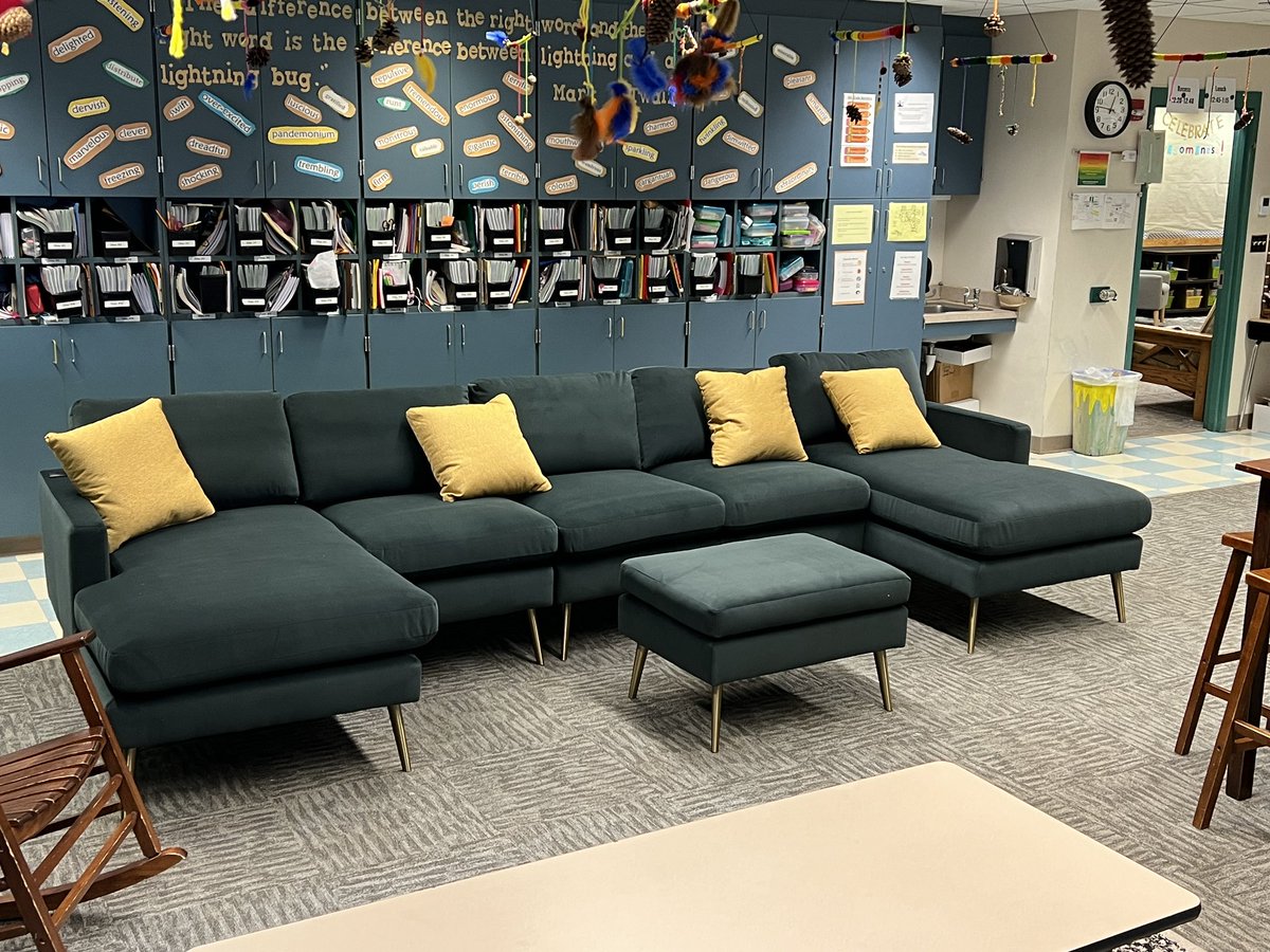 The kids walked into a whole new classroom environment today with brand new furniture, courtesy <a href="/BestHomeFurn/">Best HomeFurnishings</a>. They were so excited! We wanted to thank Stuart Curtis and the Lange family for donating the new furniture. We promised to put it to good use for many years to come.