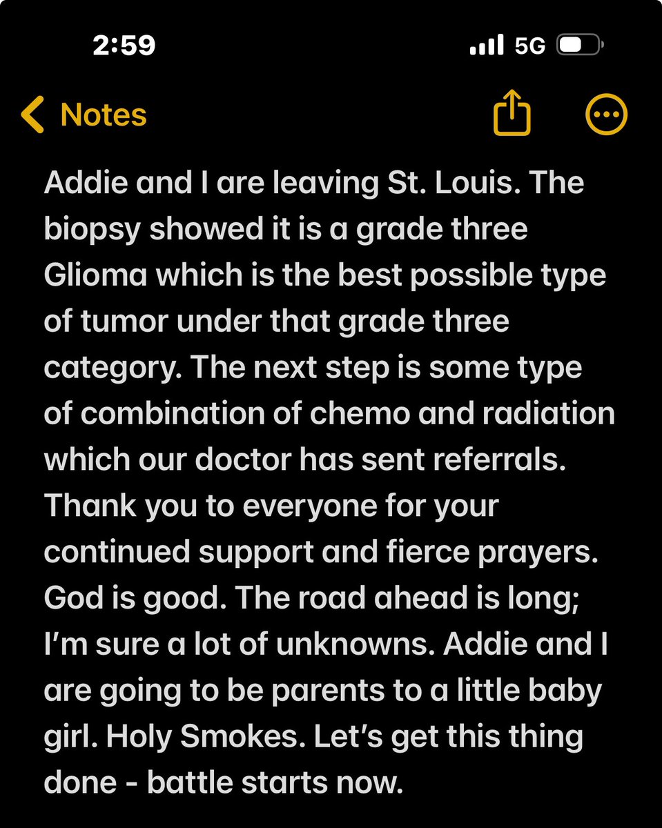 Jesus never said life would be easy, He did say it would be worth it. My last post about this stuff until I’m cancer free. #PickAxeTakeNames