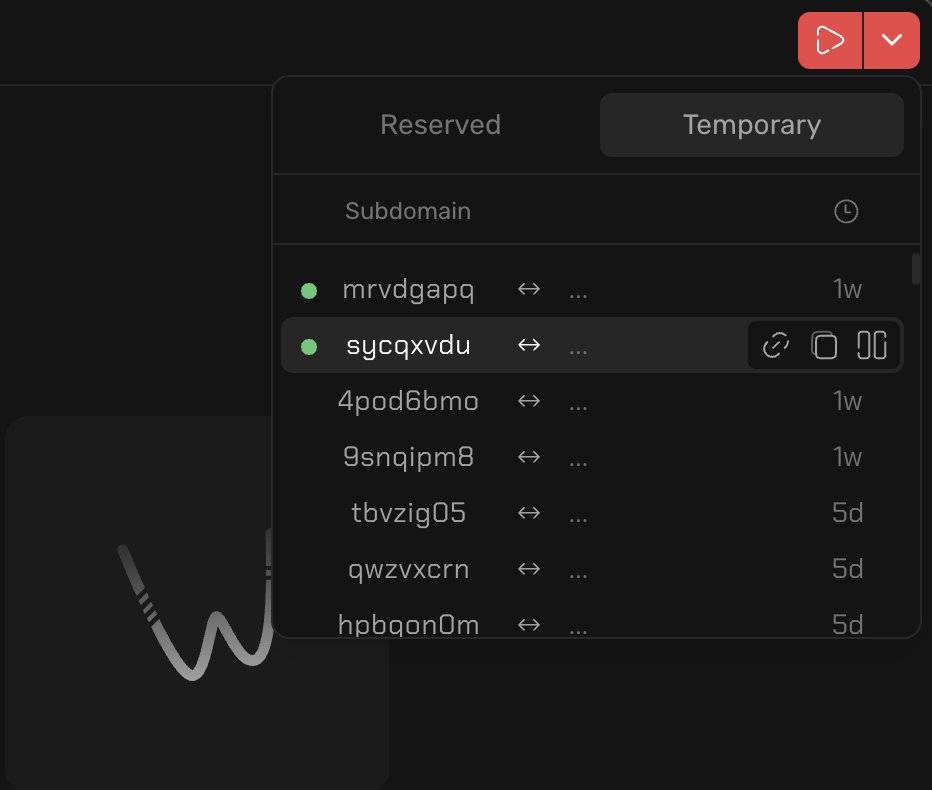 🎉 Introducing our latest feature: "Temporary Subdomains" 🔄 Now you can effortlessly reuse  previous/temporary subdomains in one convenient list. 🌐 Enhance your workflow with ease! Update your app now and level up your Webhookify experience. 🚀 #Webhooks #Devtools
