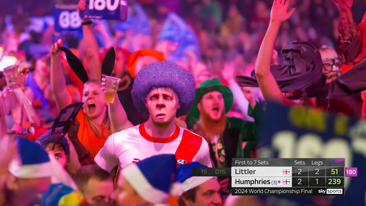 ciarcarlin's tweet image. Sky just cut to Littler's bird in the crowd fair play lad