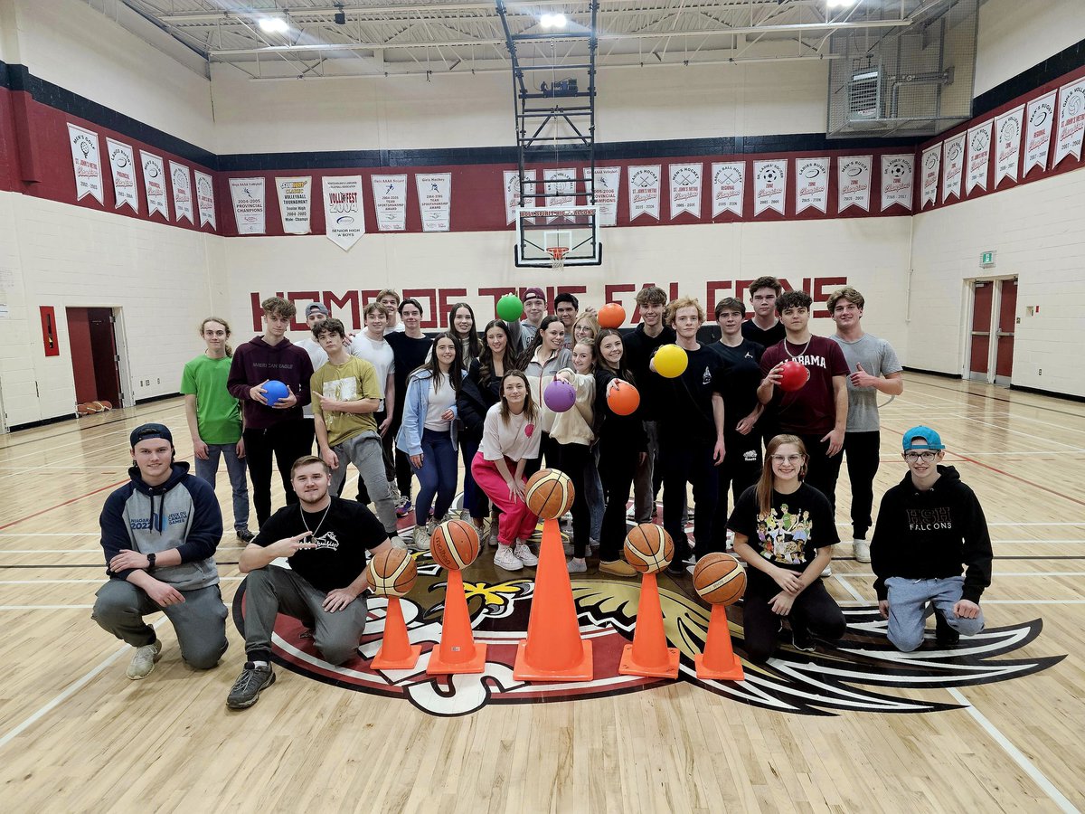 HSH_PE_Dept's tweet photo. Great job Riley, Isaac, Merrick and Nikkita who taught the class a new version of Dodgeball today for their PE 3101 Leadership Project.
#nonstopaction
#pylondodgeball 
@HolySpiritHS https://t.co/RVVwldmsIu