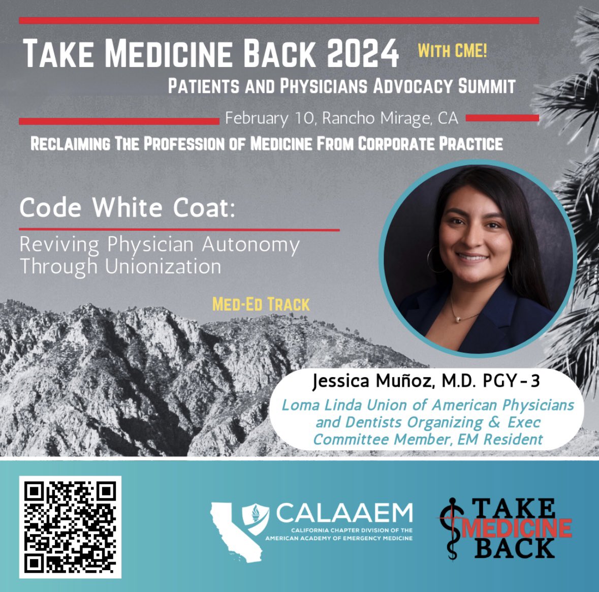 See you at our Advocacy Summit on February 10th. I’ll be a guest speaker focusing on reviving physician autonomy through unionization. 

#CalAAEM #healthcare #takemedicineback #unionpower #californiahealth