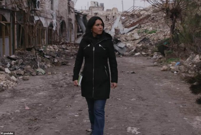 Remember when Putin helped Assad bomb Aleppo flat, then Tulsi Gabbard walked hand in hand with Assad through the ruins don't let that happen in Ukraine with the pro Soviet useful idiots in Congress and the Senate.