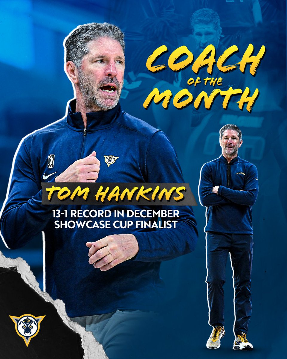 congratulations to Head Coach Tom Hankins on being named <a href="/nbagleague/">NBA G League</a> Coach of the Month for December 👏