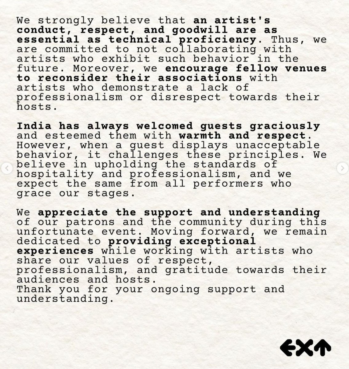 weraveyou's tweet photo. Techno renowned DJ &amp; producer Space Motion accused by Indian club EXT of “impatience &amp; disrespect”, causing emotional and “financial impact” #EXT #SpaceMotion https://t.co/R3lC2kMOeB