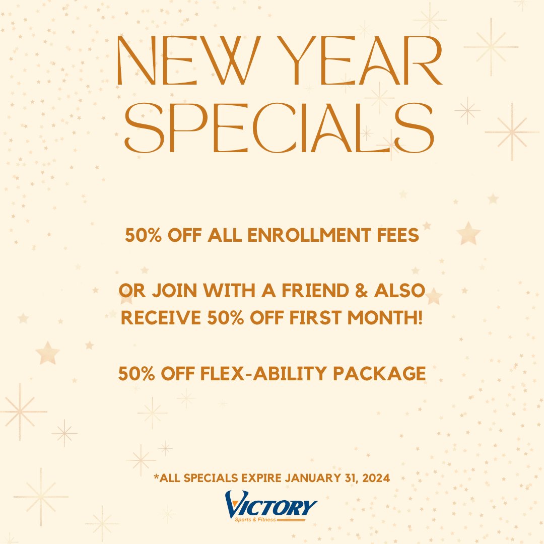2024 is here, what are you waiting for?! 
Sign up in the month of January and take advantage of our 50% OFF discounts on memberships and our new Flex-Ability program!