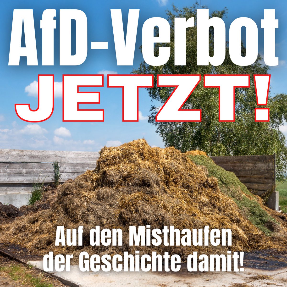 Man kann es nicht oft genug sagen… 
#afdrausausdenparlamenten #AfDiststaatszersetzend #AfDgehoertnichtzuDeutschland #AfDSchadetIhrerGesundheit #noAfD #afdverbotJETZT #neinZurAfD #gegenrechts #fckafd #fcknzs #nazisraus #antifa #wirsindmehr #gegennazis #keinbockaufnazis