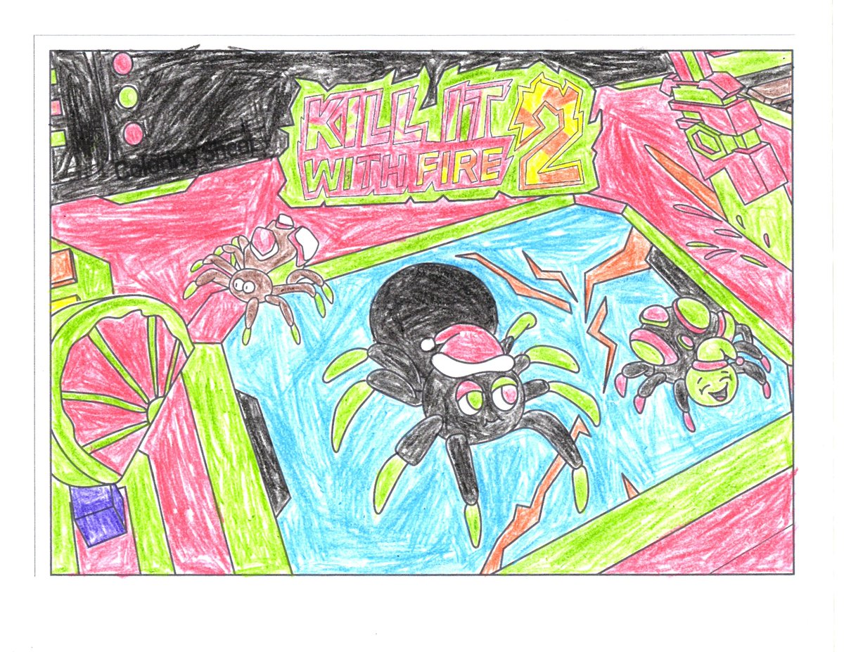 KIWF_Game's tweet image. 🎨 Only 2 days left to ignite your creativity in the Kill It With Fire coloring page contest! 

Check out some of the killer coloring submissions from Discord — such a fun variety of artists!  
#KillItWithFire #ColoringContest