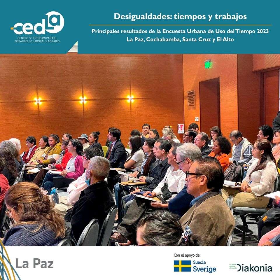 cedlabo's tweet photo. #CEDLA #Deliberando #Anuario2023
Los principales resultados de la Encuesta Urbana de Uso del Tiempo realizada por el CEDLA en 2023 fueron presentados en La Paz a fines de noviembre. Te compartimos las imágenes del evento.
Conoce los principales resultados: https://t.co/dJGODdQjlO https://t.co/cu8CSoRUGw