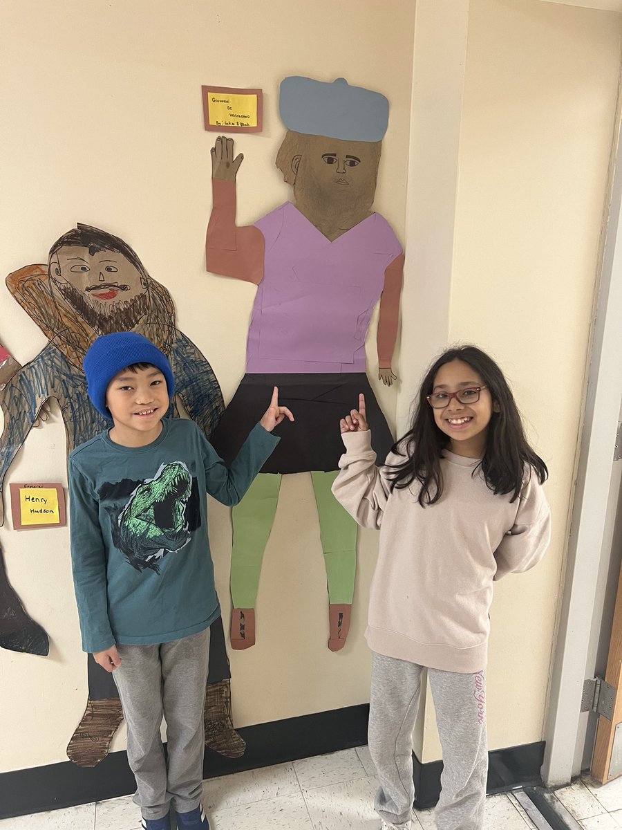 #5GGCP created life size “statues” of early European explorers from our virtual museum galleries! 🗺️📍🧭#proud2bnhpgcp @NHPGCP @GCPelementary