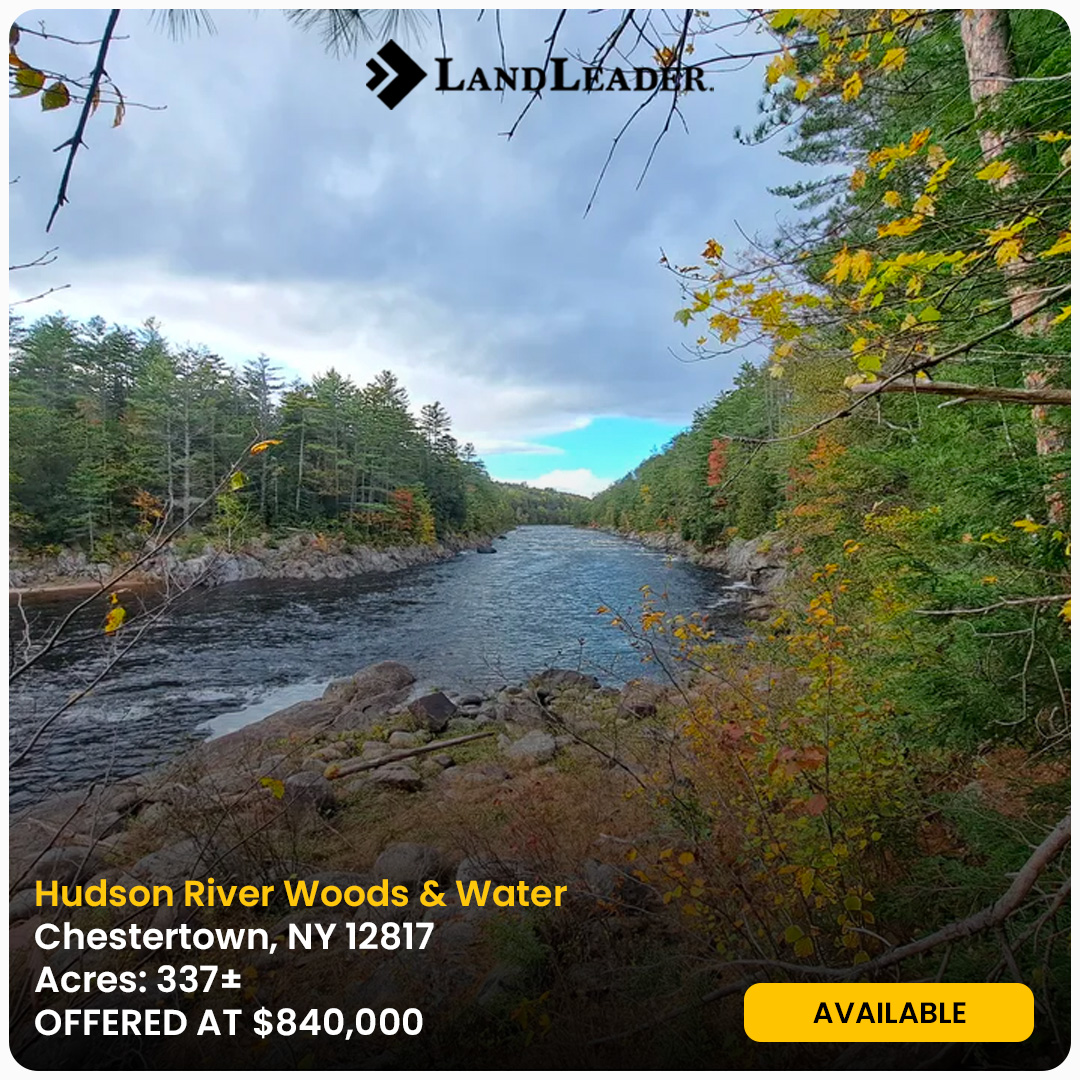 TimberlandReal1's tweet photo. Available | Hudson River Woods &amp; Water 📷📷 | $840,000 | 337± Acres | Warren County |
Presented by John Odonnell
Timberland Realty
2,200 feet of frontage along the Upper 
Call us to get more information about this Riverfront Property: (518) 538-3373 https://t.co/vuYs4ox1L1