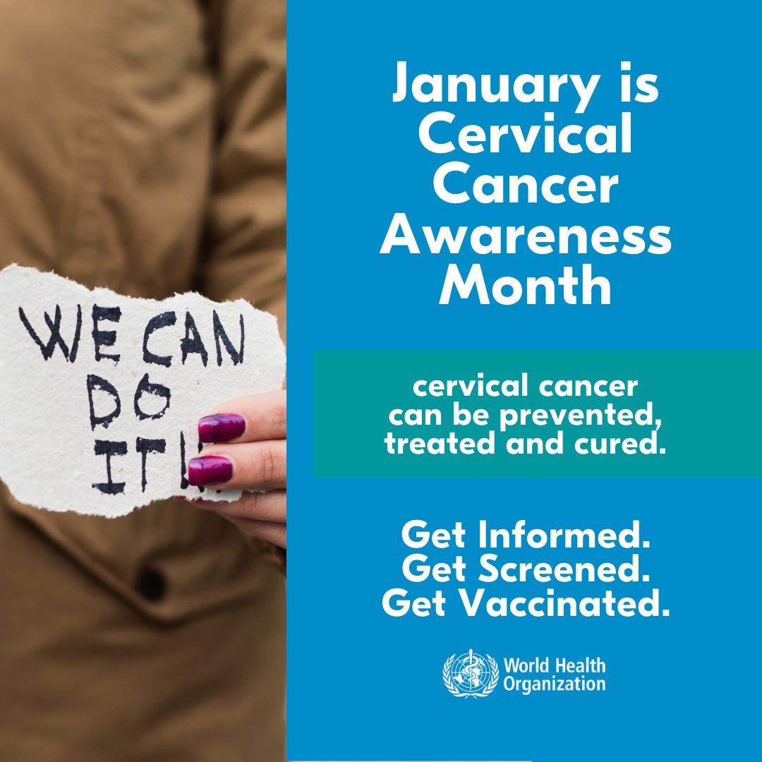RIHEALTH's tweet image. We&apos;re kicking off #CervicalHealthMonth! Almost all #CervicalCancer is caused by HPV. Talk to your healthcare provider to see if the #HPVvax is right for you.