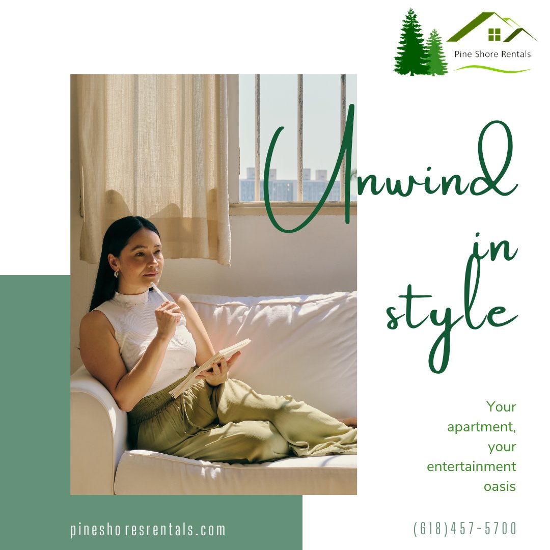 Pine Shores Rentals (@pineshorerental) on Twitter photo Transform your space into a haven of relaxation, where comfort meets leisure.
For inquiries you can call:
📞+1 618-457-5700
📧pineshorerentals@gmail.com
🌐 pineshoresrentals.com
#ApartmentLiving #EntertainmentOasis #HomeRetreat #Pineshoresrentals Transform your space into a haven of relaxation, where comfort meets leisure.
For inquiries you can call:
📞+1 618-457-5700
📧pineshorerentals@gmail.com
🌐 pineshoresrentals.com
#ApartmentLiving #EntertainmentOasis #HomeRetreat #Pineshoresrentals