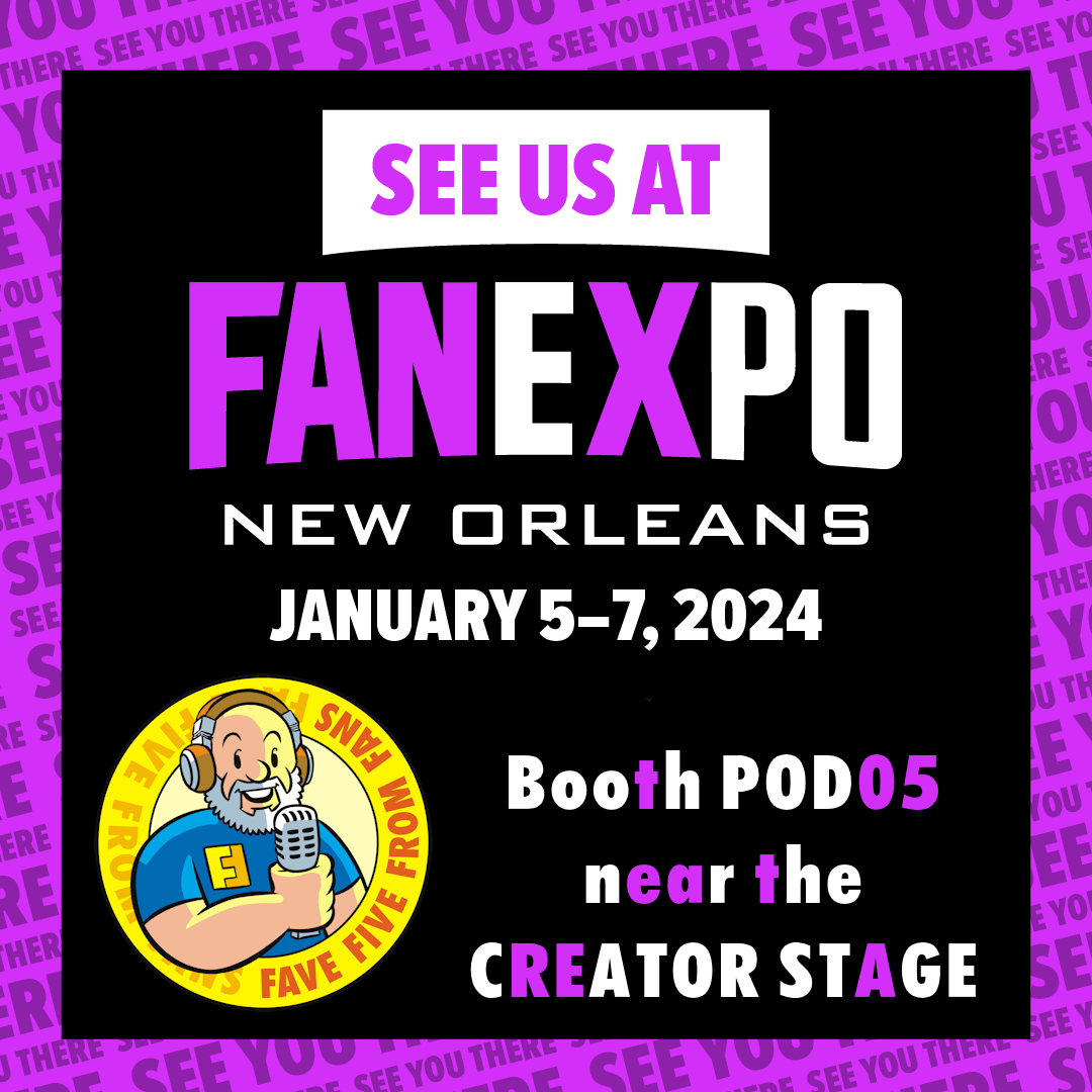 Hey Podcast Universe! Be sure to stop by this weekend during @FANEXPONOLA and say 'Hi!' And don't forget our panel on Sunday, 7 January at 3:00PM CST - 'Fave Fan Con Experiences.'