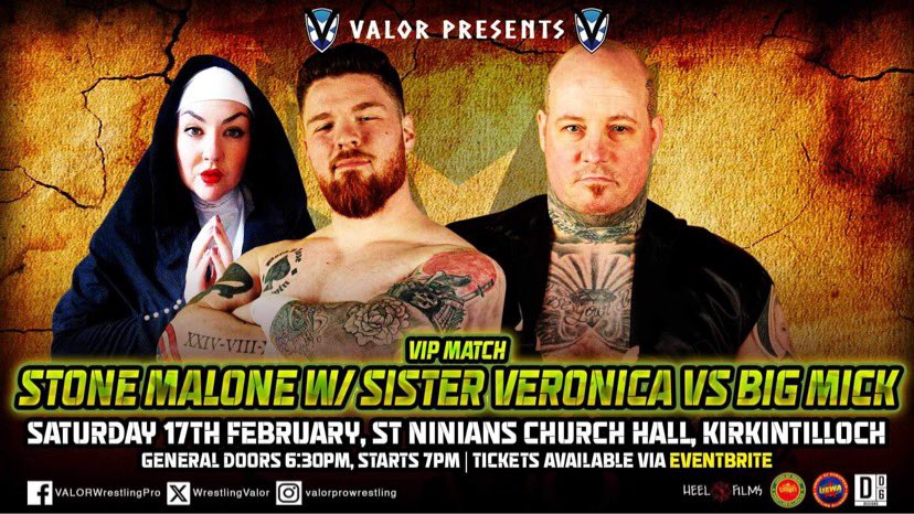 WrestlingValor's tweet image. Loads of action announced so far for February 17th in Kirkintilloch, Scotland 🏴󠁧󠁢󠁳󠁣󠁴󠁿!!! 

eventbrite.com/e/valor-live-p…