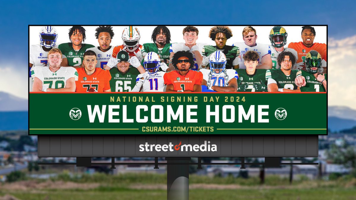 Welcome home, #Rampage24‼️ 🏠

All week, you can find the class on billboards throughout Denver and northern Colorado 👀

#Stalwart #RamGrit 🐏