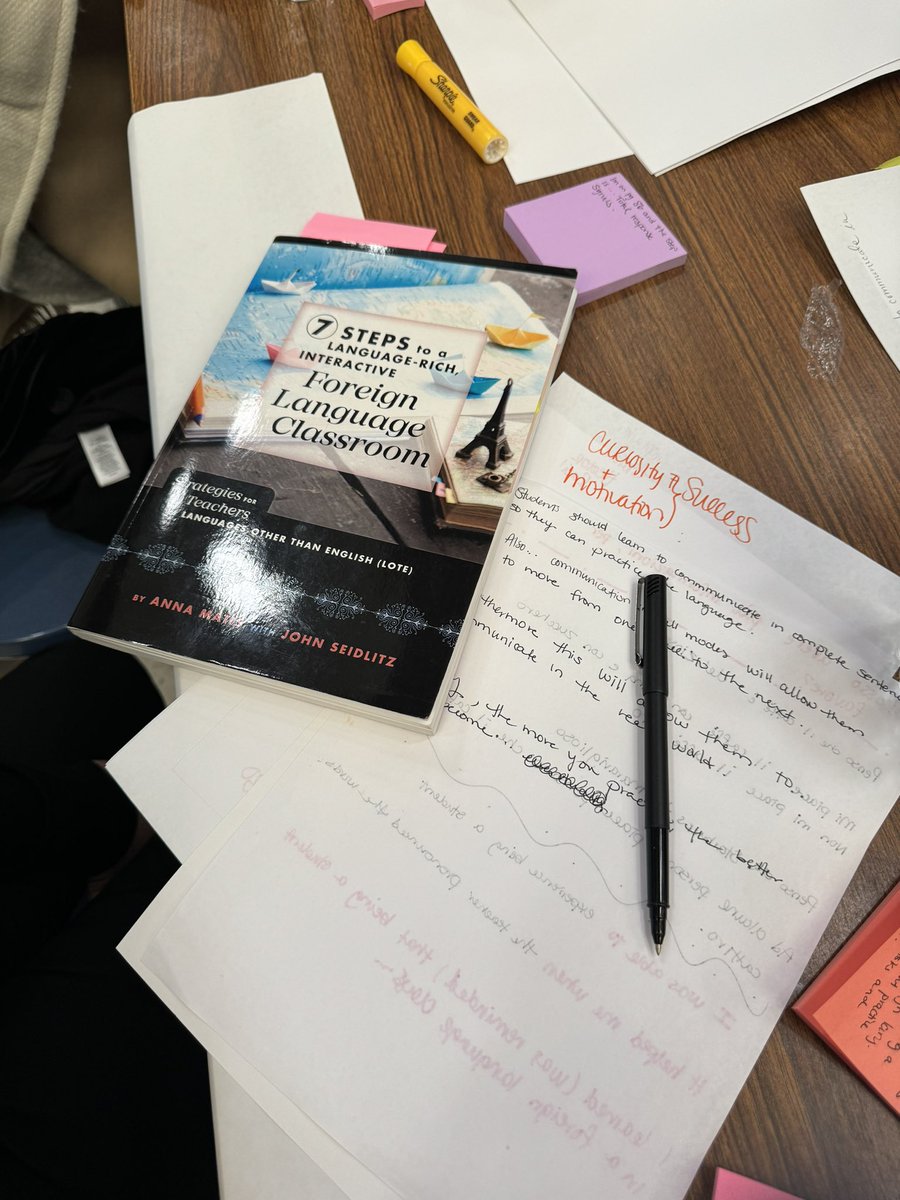 ECISD_T2L's tweet photo. I was only in the LOTE training for a short amount of time but learned so much! I know the teachers had an amazing day of learning on the 7 Steps to a Language-Rich, Interactive Foreign Language Classroom! @EcisdLote @EctorCountyISD https://t.co/Rt0qOR9Pi5