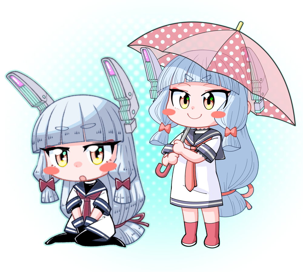 murakumo (kancolle) tress ribbon long hair sailor dress dress ribbon hair ribbon headgear  illustration images