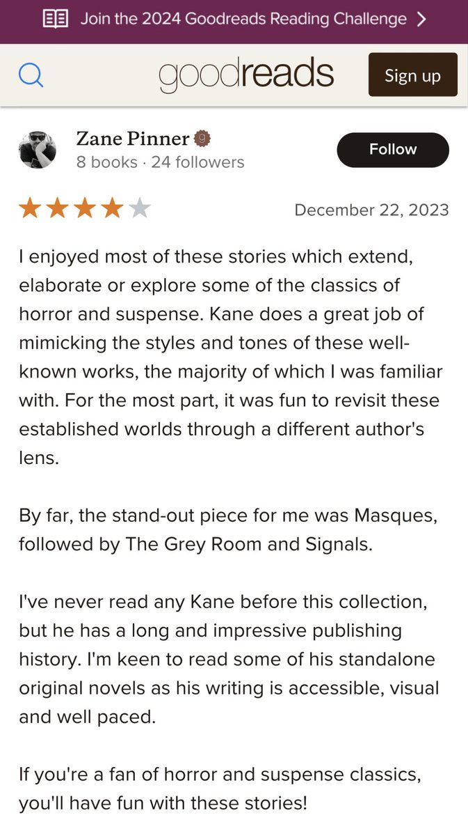 PaulKaneShadow's tweet image. Cheers Zane for the 4* @goodreads review of #DarkReflections - to find out more…

blackbeaconbooks.blogspot.com/p/dark-reflect…