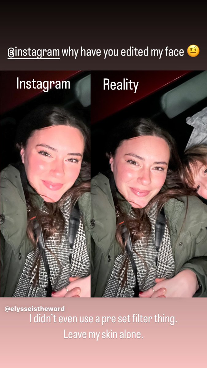 Miss_Johnston's tweet photo. Is @instagram just automatically softening people’s skin on photos now?
Or is there a setting I’m unaware of?

#instagramvsreality
#photoediting 
#instagramposts 
#instagramedits https://t.co/feWCR9IAtu
