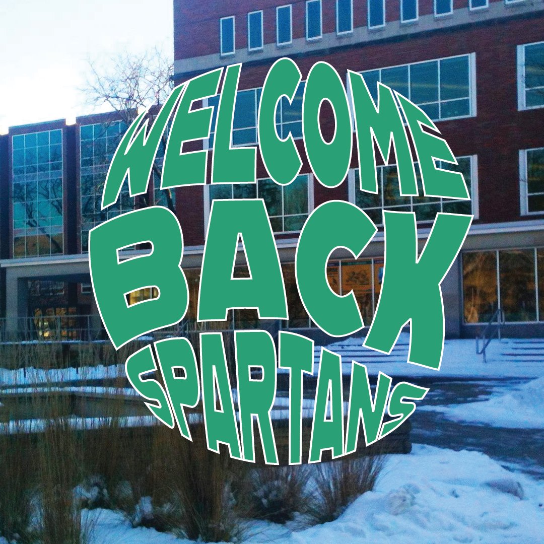 msulibraries's tweet photo. We hope you had a wonderful break! ❄️☃️The #MSU Libraries is open until 5 p.m. through the end of this week; adjusted hours will continue through next week with our regular 24/7 service beginning 1/16. Our full list of service hours is available here: https://t.co/fRpbKsDt78. https://t.co/D5dhFD4JLv