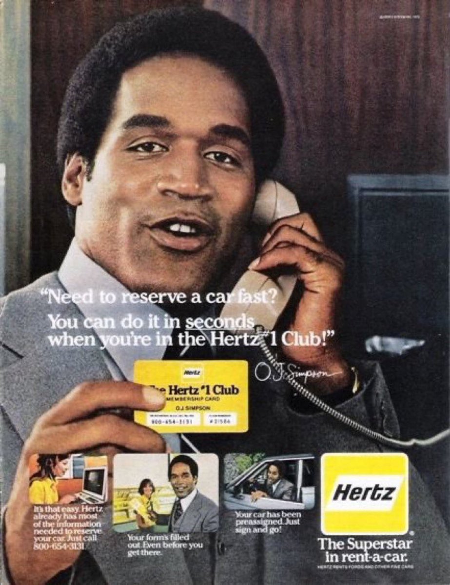 “When you’ve gotta get out of town in a hurry even though you’ve done absolutely nothing wrong and that’s your story and you’re sticking to it, trust Hertz.”