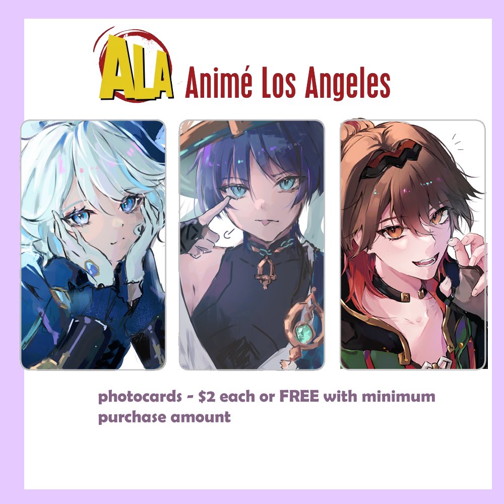 I’ll be tabling at @AnimeLosAngeles Jan 4-7 with @/irisjadeirises 👩‍🎨🎨
I’ve prepared quite a few new merch along with older ones!
Hope to see you there 😊

Catalogue (not exhaustive) below 👇