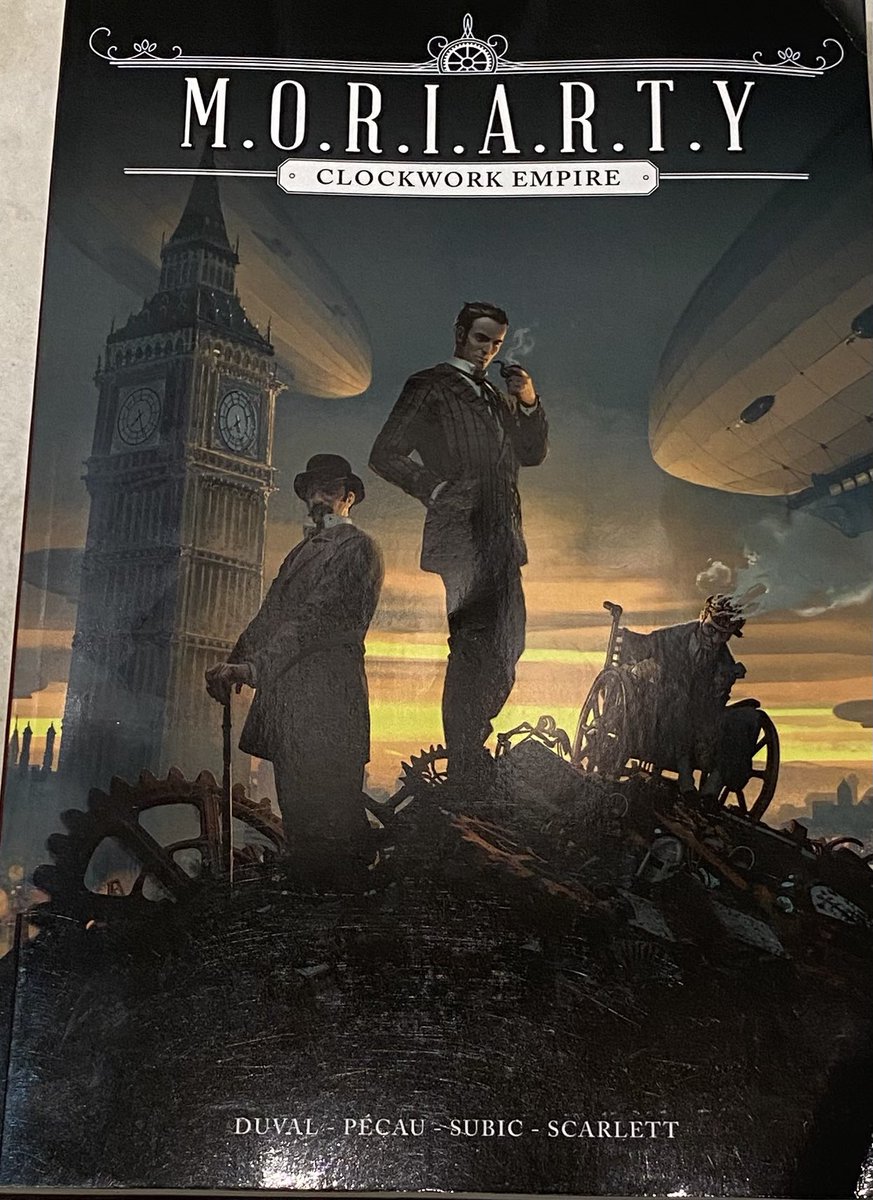 Just finished reading what was, as  a Sherlock Holmes and comic fan, a near perfect Xmas gift to me from <a href="/BobMcGregor1954/">BobMcGregor</a> Moriarty - Clockwork Empire written by Duval and Pecau with gorgeous art from Stevan Subic. Brilliant storytelling. Didn’t want to finish it!