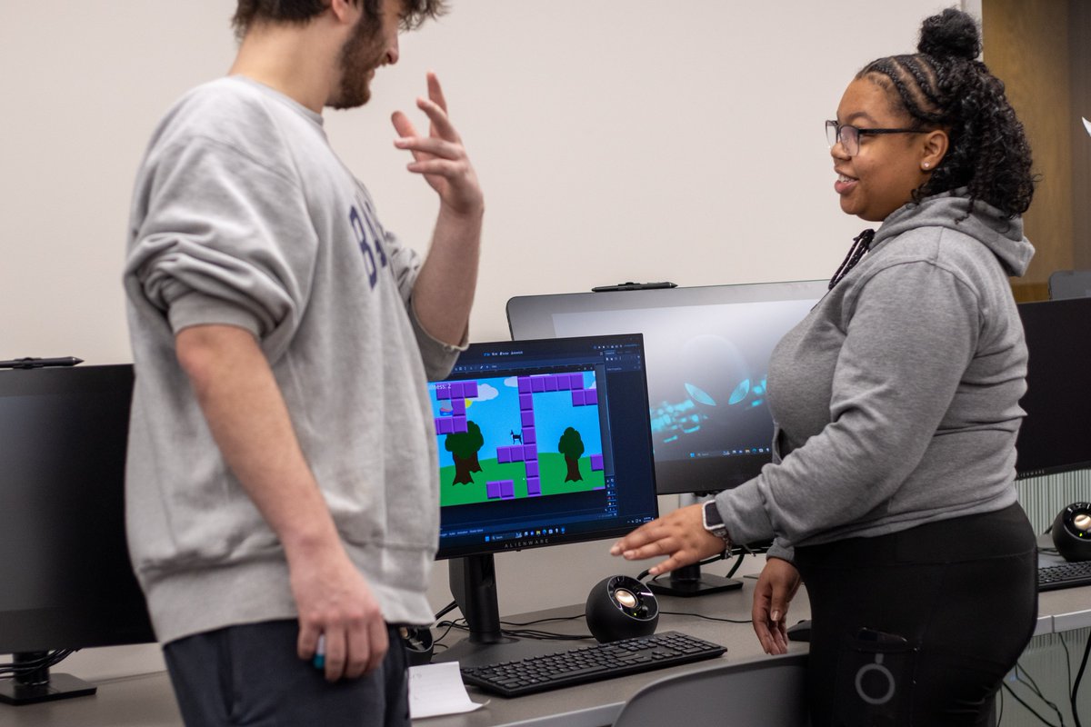 BSUCompSci's tweet image. Our CS 315 Game Programming class held a showcase for their final projects at the end of fall semester!  It is great to see the creativity and dedication of our BSU Computer Science students! Here&apos;s a peek at some of the creativity. #gameprogramming @BallStateCSH