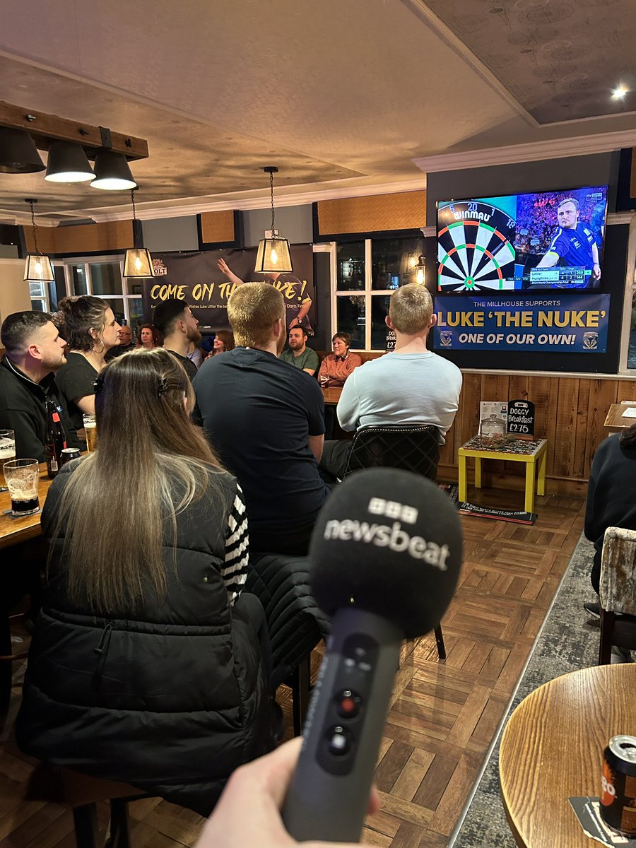 Watching the final in the pub Luke Littler’s brother works in

I tell you what - it’s tense…