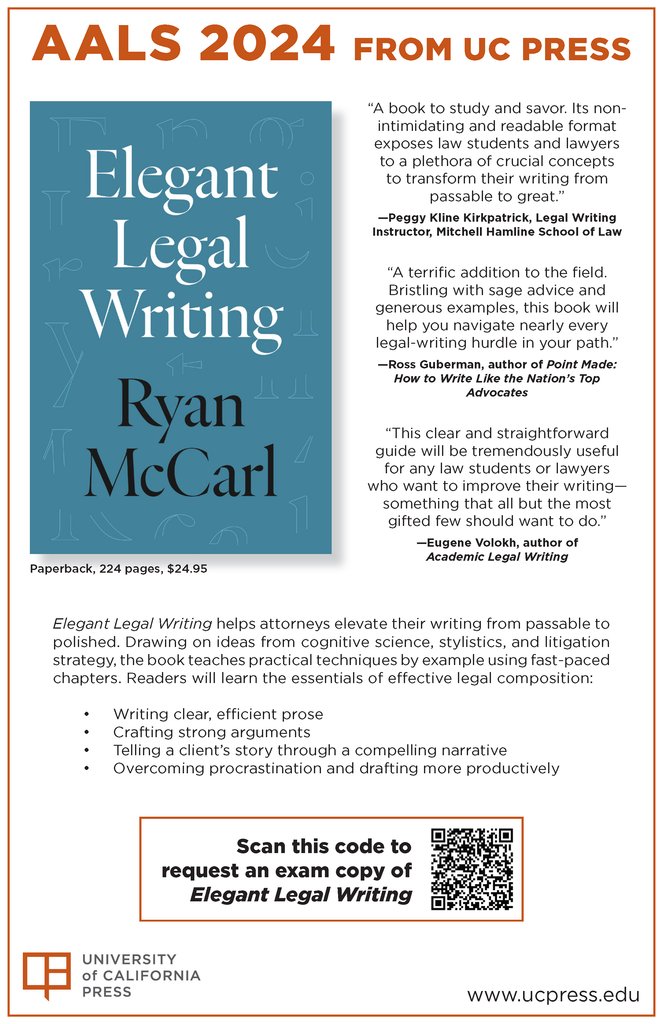 University of California Press on X: This clear, straightforward guide —  written with style & humor — will help law students to experienced  litigators improve their writing and get results. Called a