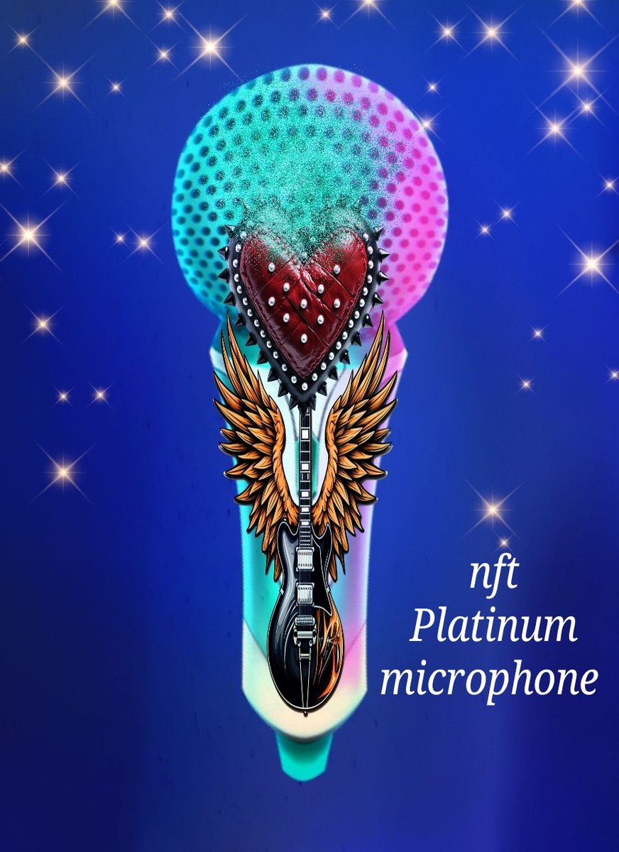 here's another one and 6th created  NFT mic designs, and my entry for the @singsingglobal  & @aag_ventures 

NFT Microphone Design Contest, Goodluck everyone ❤️

 #SingSingMics
#SingSingers
#AAG