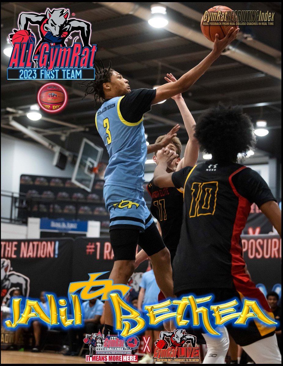 SCORRRRRRRRERRRRRRRR!!!!! ALL-GymRat performer & @CanesHoops commit @JalilBethea2 of Rob Brown's @TeamFinalEYBL was selected by our media partners at @HSCircuit as the Most Outstanding Offensive Player at the 2023 GymRat LIVE event....and he EARNED it. BETHEA is ranked as the…