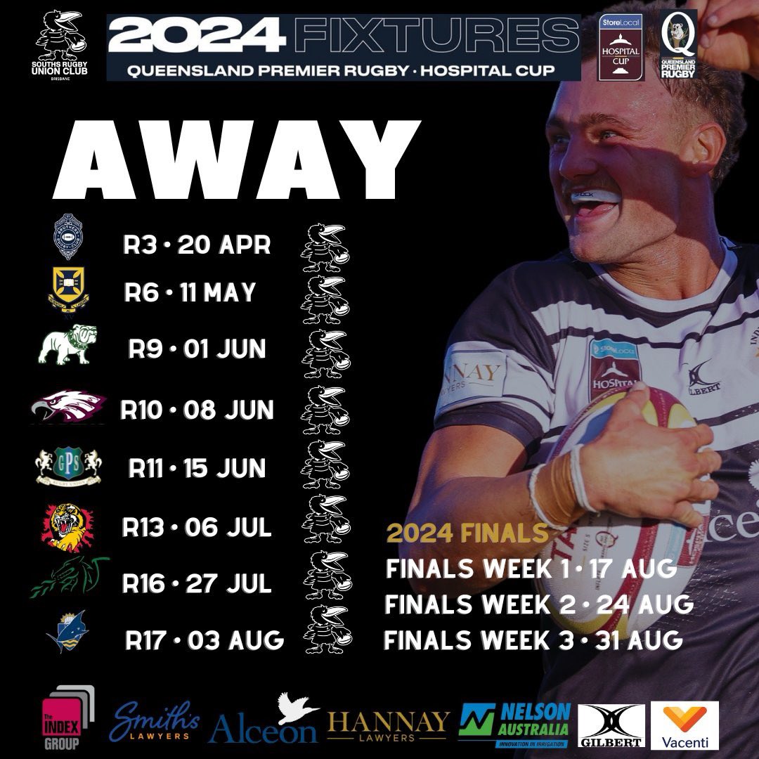 Check out our home and away schedule for 2024.

Make sure you get to the nest this year and show your support for your Magpies! 🖤🤍