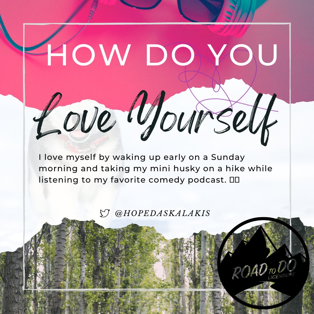 NBOME's tweet photo. How do YOU love yourself? This #WellnessWednesday, discover new ways to do just that with advice from other DO students. #WeeklyWellnessChallenge #RTDOL #RoadtoDOLicensure #CandidateWellness https://t.co/igsaZl4OjD