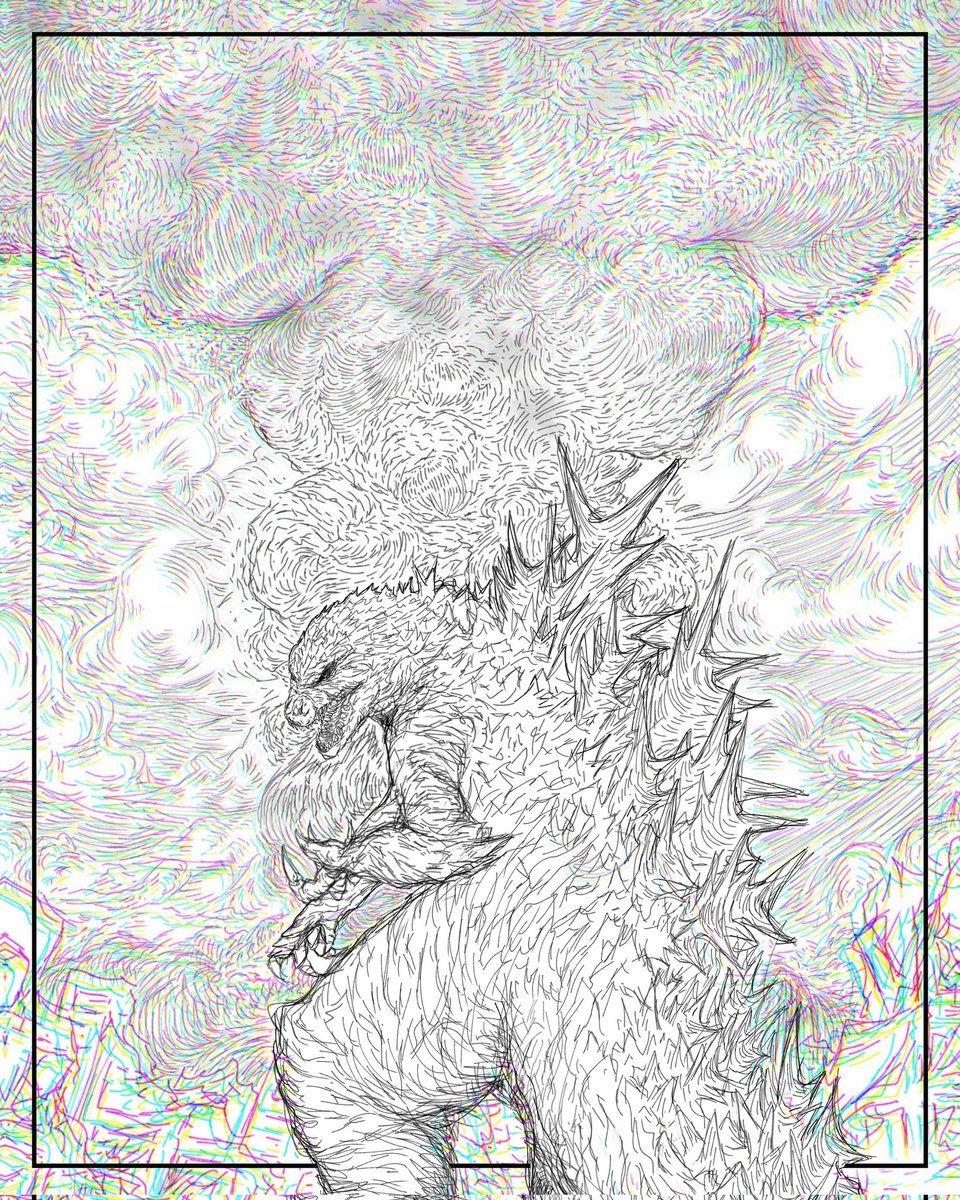 "¿Quién permanecerá delante de su ira?, ¿y quién quedará en pie en el ardor de su enojo? Su ira se derrama como fuego, y por él se hienden las peñas."
Nahúm 1:6
#GodzillaMinusOne #Godzilla 
#digitalart #ゴジラマイナスワン