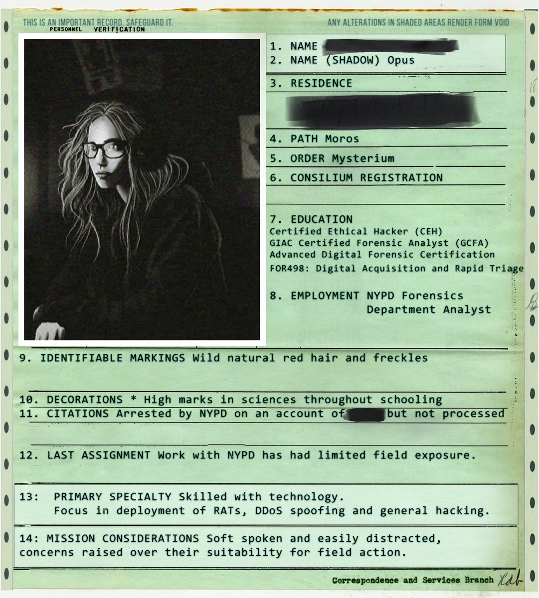 FiendishForm's tweet photo. LOOKIT THIS NEET! @DungeonMuncher 's Moros Mage is far more comfortable behind a PC screen (arent we all LOL) so how well will they fair in the field?

𝐎𝐁𝐒𝐂𝐔𝐑𝐀 𝐈𝐍𝐃𝐄𝐗 
#TTRPG Sats 8pm E 
#Vtubers #chroniclesofdarkness https://t.co/WKyVp9ikDS