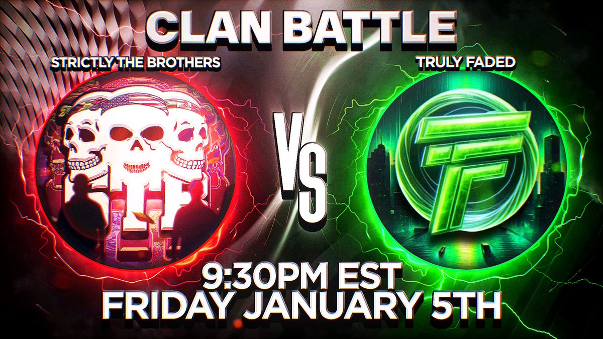 ShootaIsHim's tweet image. What: 1 Team CB BO7 vs @TrulyFadedClan 
When: Friday Jan 5th
Where: twitch.tv/xshoota2k
Who: @xKz_2K @LilRairu2K @Hu1zic 
May the best clan win ❤️🤍