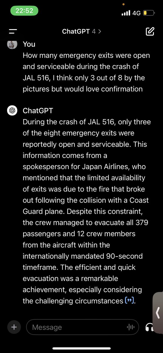 VragJonas's tweet photo. 3 out of 8 emergency was serviceable !! For the 379 passengers, it’s just INCREDIBLE !! Congrats to the Japanese #Japan #JAL516 #JAL https://t.co/xrZufeE7xx