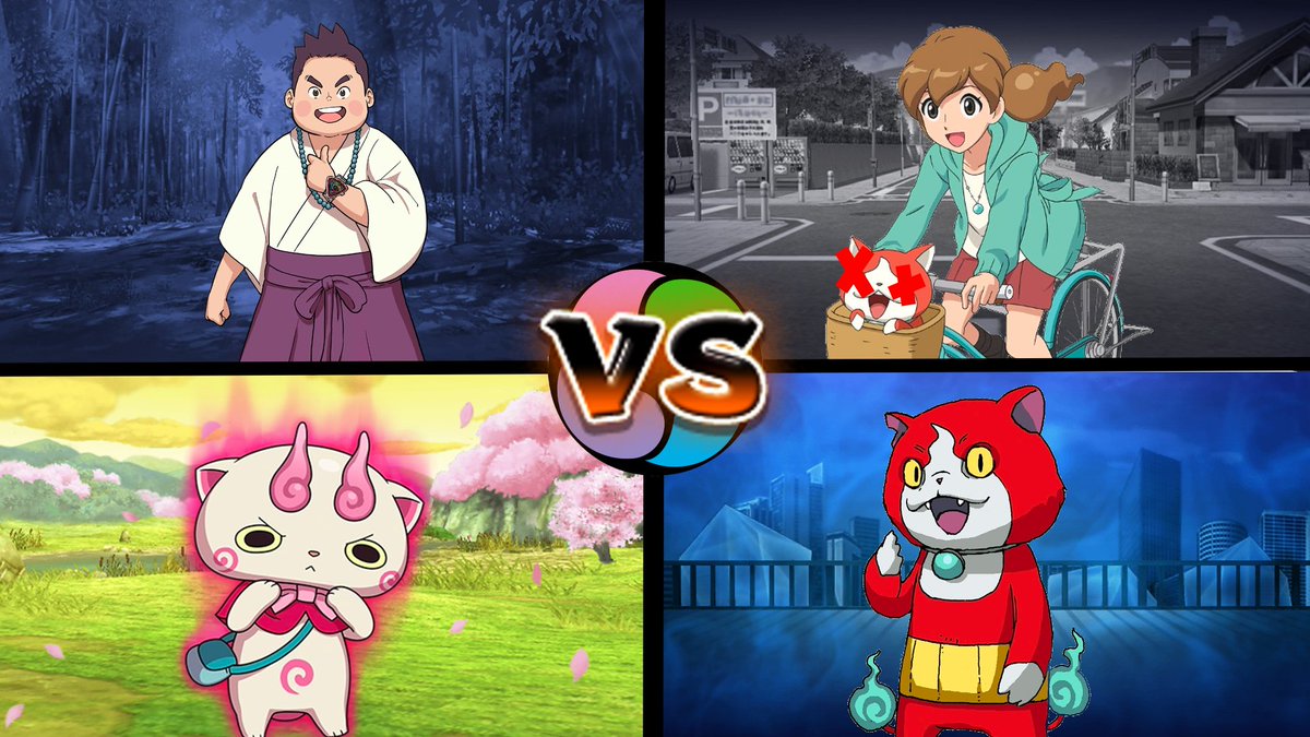 YokaiChampions's tweet photo. Day 16! The next Round of Wave 3 is here!

Akinori doesn't have Don Chan to protect him anymore...

Voting for #YokaiChampions Wave 3 Round 2 is open! Polls close in 24 hours!
https://t.co/bjuvpHxyj9 https://t.co/y0tGGANPLo