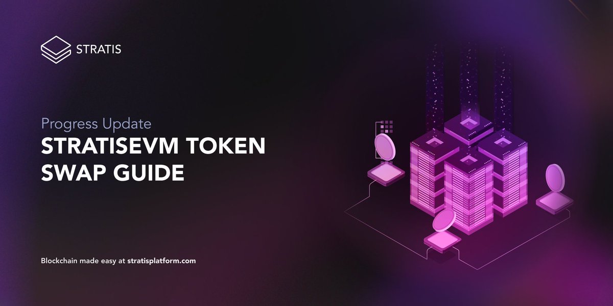 The swap to StratisEVM has now started. STRAX Token holders that swap will receive 1:10 STRAT 

The detailed token swap schedule is below including STRAX wallet release to swap:

stratisplatform.com/2024/01/03/str…

#crypto #stratisEVM $STRAX