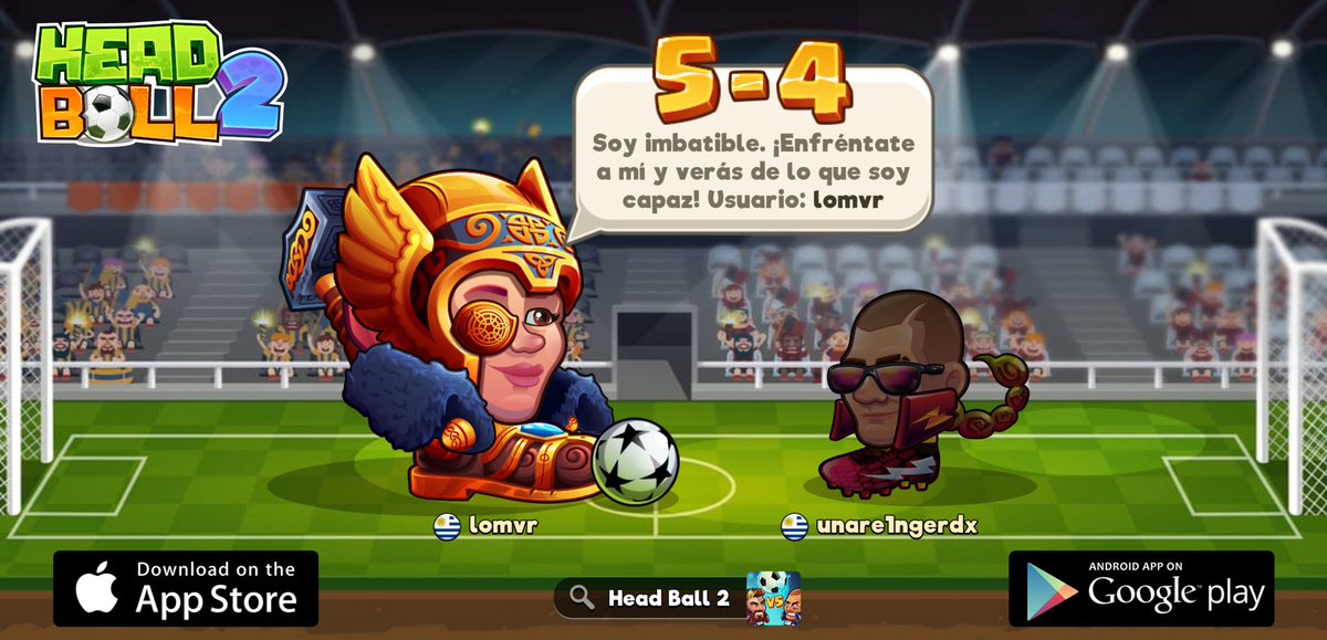 rafaintha's tweet photo. Busco a alguien con quien luchar en Head Ball 2. Mi nombre de usuario es lomvr. ¡Ven y juega conmigo! Puedes descargar el juego en > https://t.co/W1rxDqVNTq #headball2 ⁦@HB2Official⁩ un no ok HC hi ñ https://t.co/7UysWTGTiD