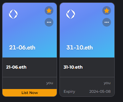 I went so crazy minting ens domains back in the day lol... Anyone f with Halloween or Juneteenth? #ENS #ensdomains #Ethereum #eth #NFT